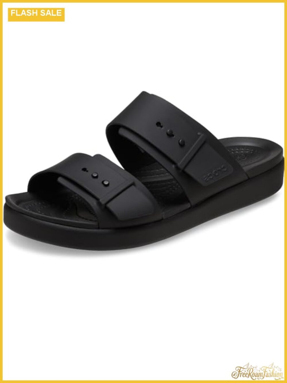 Crocs Brooklyn Buckle Low Slide Sandals LiteRide Comfort Adjustable Strap